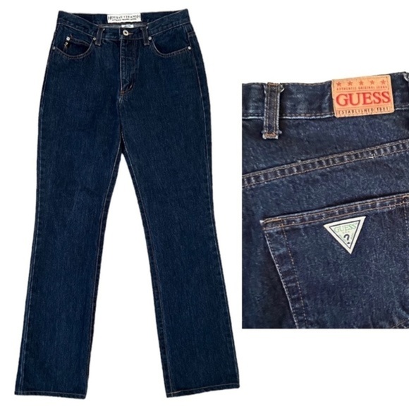 Guess Denim - Y2K 90’s Guess Jeans High Waisted Straight Leg Jeans Size 27